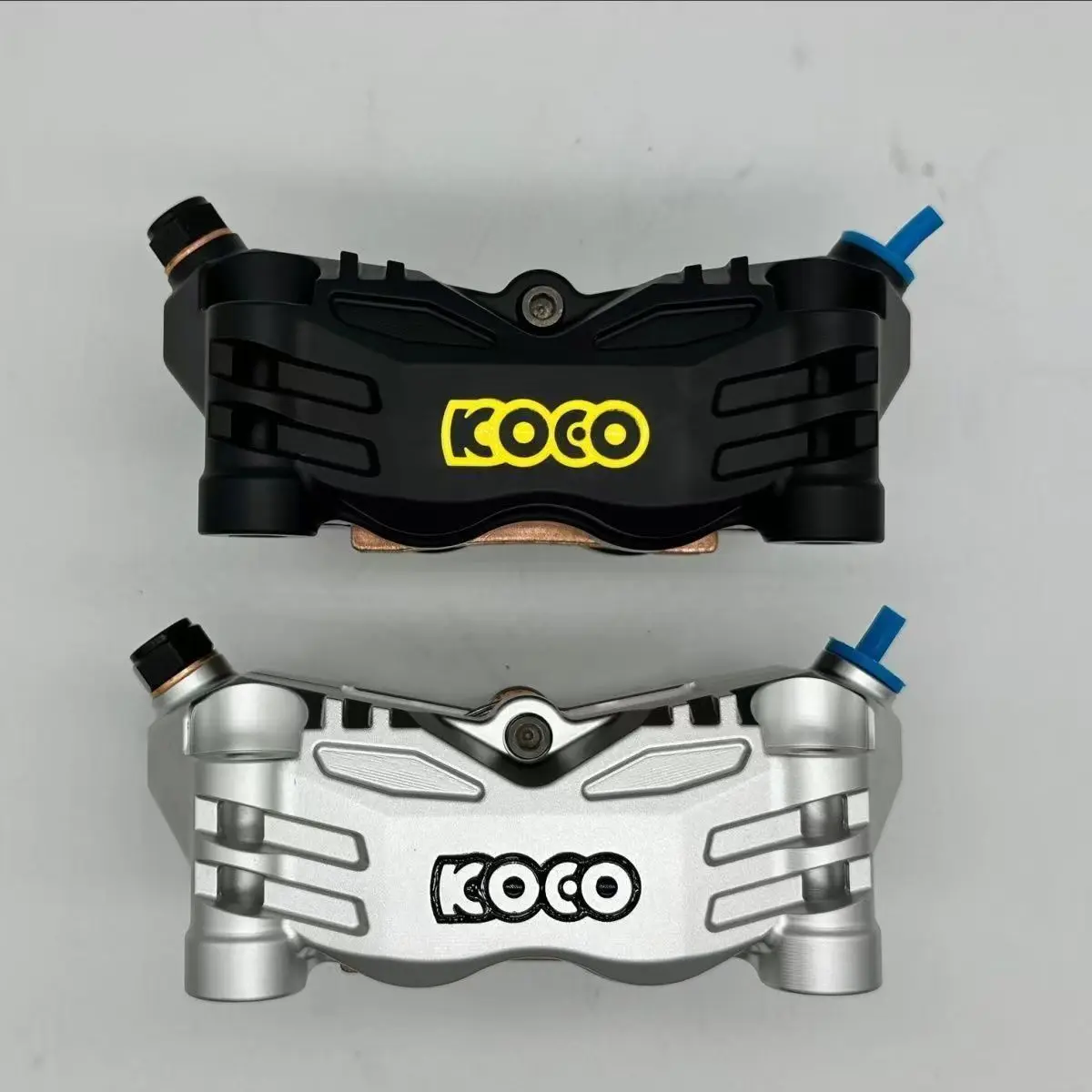 Authentic KOEO-KC6 large radiation caliper with four piston down pump disc brake modified for large radiation brake
