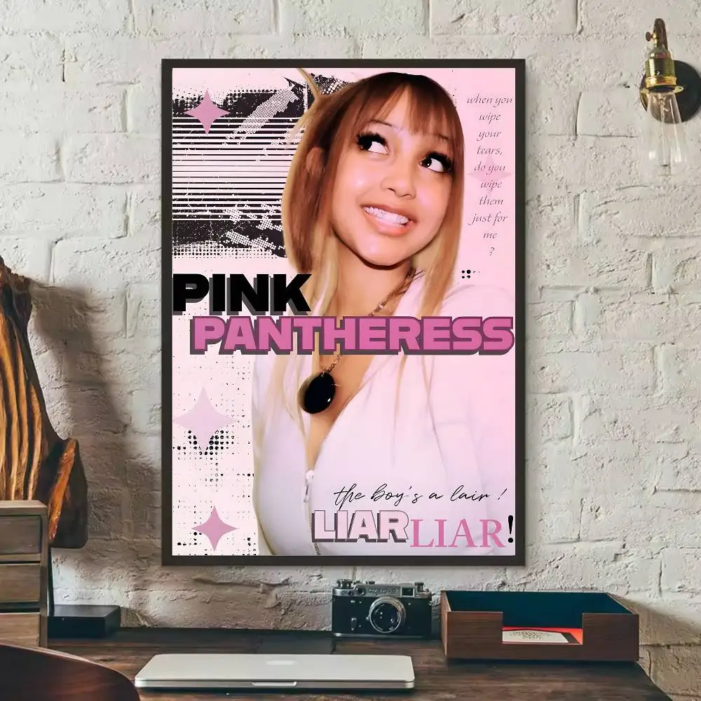 ملصق ألبوم Singer Pink P-Pantheress عالي الدقة جدار لاصق مقاوم للماء لغرفة المعيشة المنزلية وغرفة النوم والديكور الجمالي #5