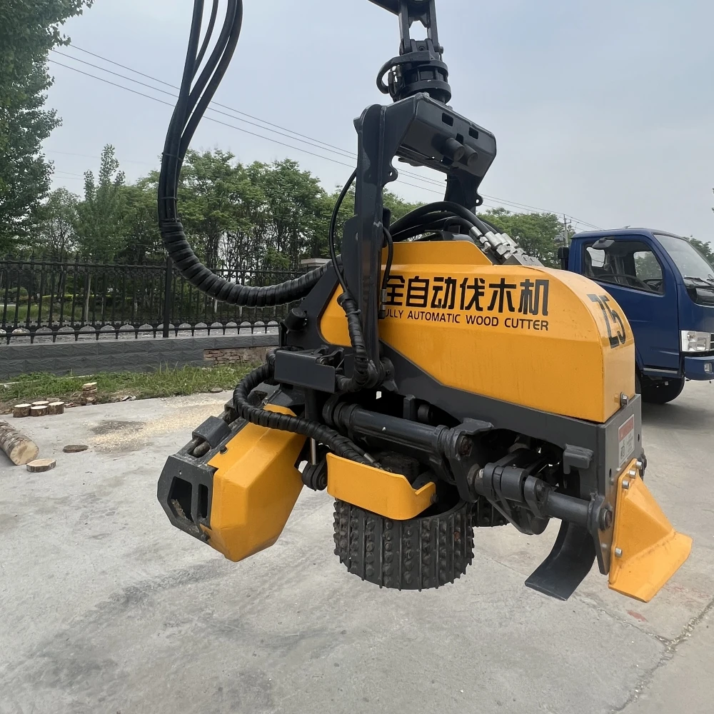 2025Macchina per il taglio automatico di alberi in legno per attrezzature forestali Testa di raccolta del legno per escavatore