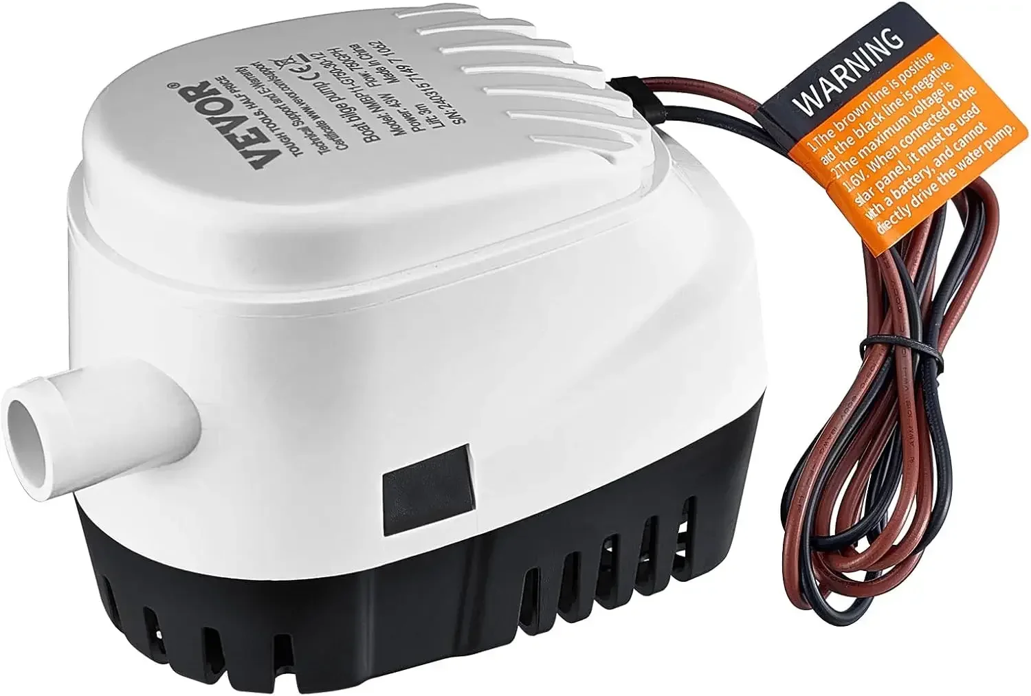 Bilge Pump, 750GPH 12V Automatic Submersible Boat Bilge Water Pump with Float Switch, 0.7