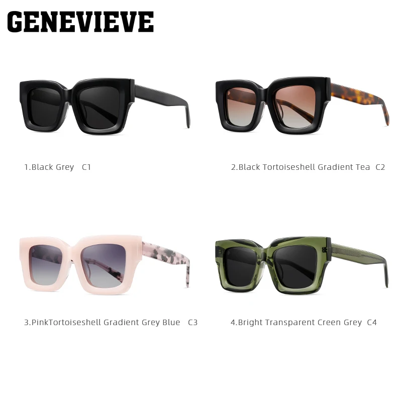 Genevieve Mode einfache personal isierte Design UV-Schutz Sonnenbrille anpassbare verschreibung pflicht ige polarisierte Sonnenbrille s32118