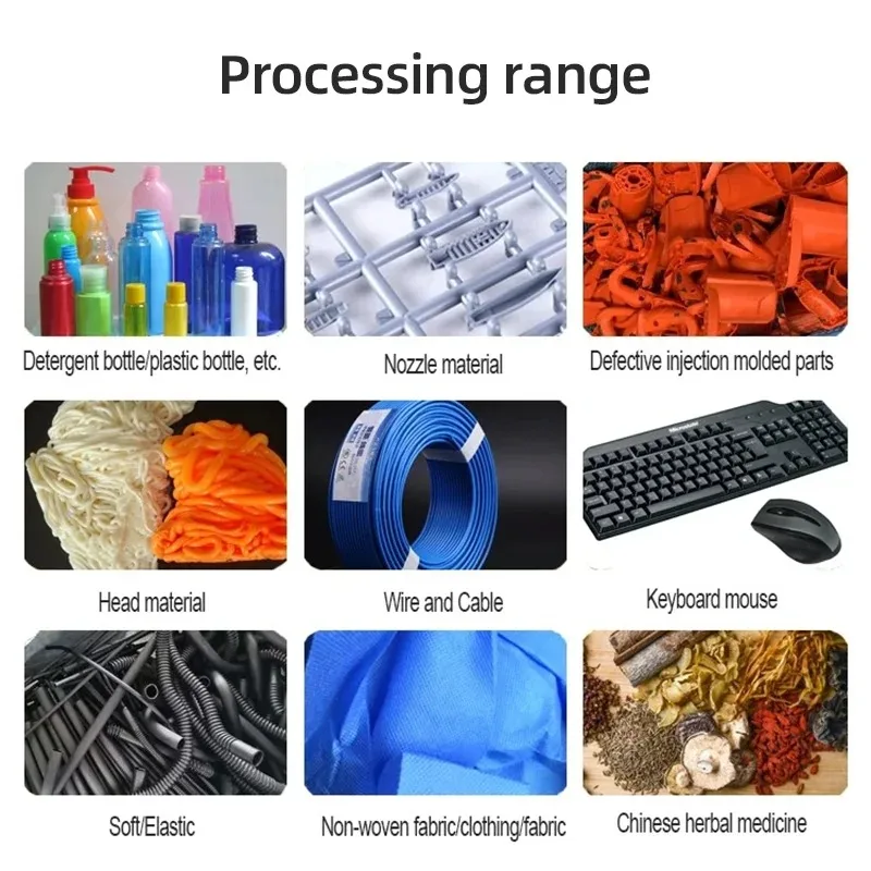 

Powerful Plastic Shredder Plastic Grinding Recycling Machine Side-beating PVC Material Crusher Crushing Recycling Machine