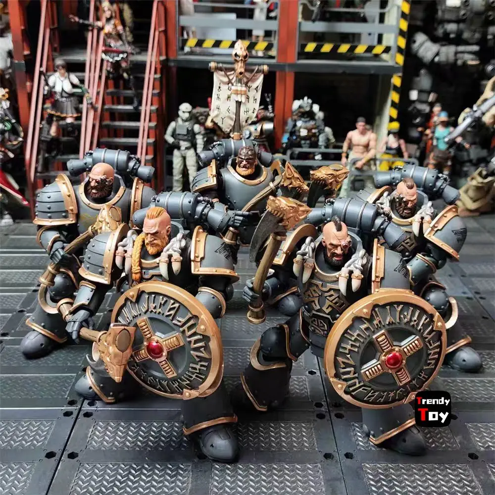 

【24-Hour Shipping】JOYTOY Warhammer 40K Space Wolves Grey Slayer Pack 5PCS 1/18 Action Figure Toys Collection