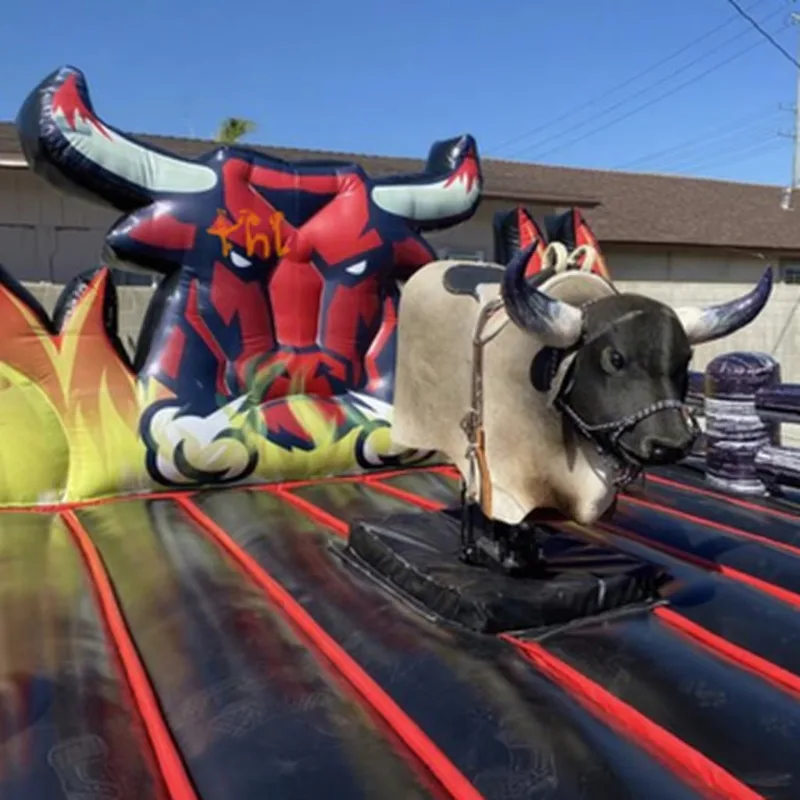 Mechanical Bull Inflatable Games Customized Size Inflatable Rodeo Mechanical Bull