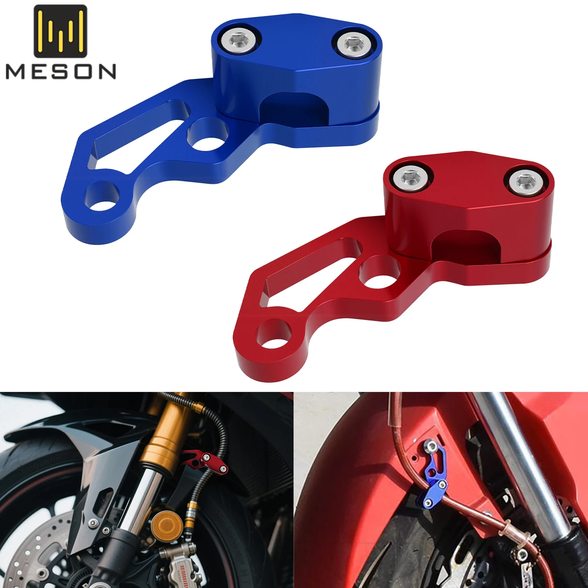 

Motorcycle Oil Pipe Cable Clip Brake Cable Tube Line Clamps Universal Aluminum Alloy Clip For Dirt Bike Motorcycle Accessories
