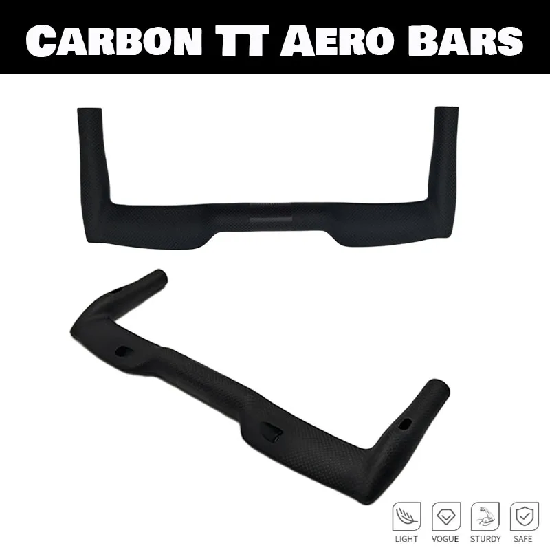 

Brand New Next Road Bike Matt 3K Full Carbon TT Rest Handlebar Bicycle Aero Bar 25.4/31.8mm