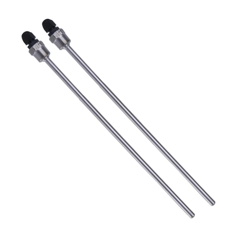 L43A 2Pcs Stainless Steel Temperature Sensors Protective Tubes 1/2inch Thermowells 8x300mm for Thermocouples Replacement
