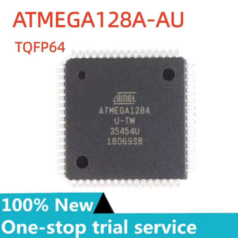 2-50PCS %NEW STOCK ATMEGA128A-AU QFP-64 single chip microcomputer new original imported ATMEGA128AU-TW