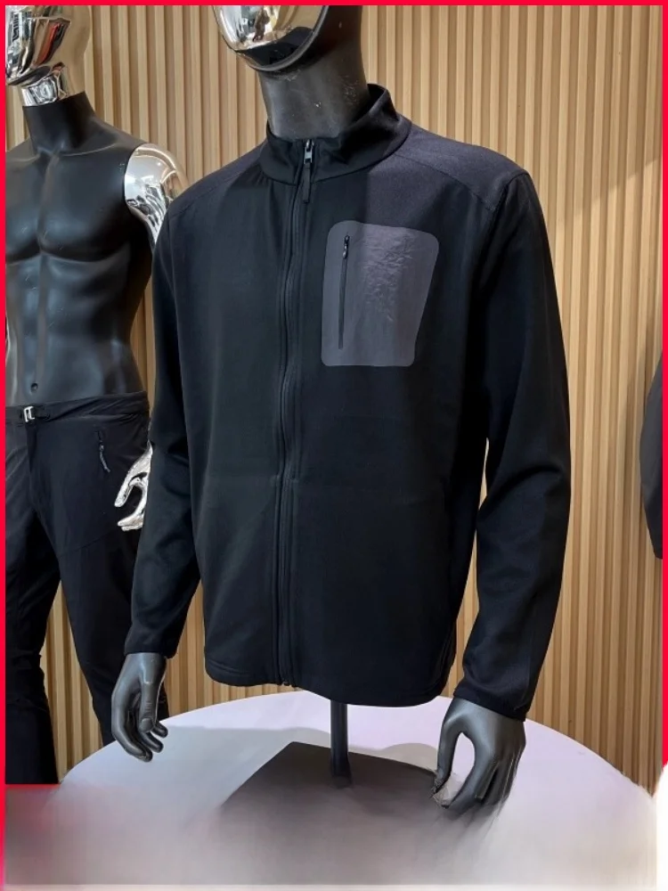 

Outdoor Men's Fce Double-Sided Velvet Windproof Warm Elastic Stand Collar Jaet Autumn Winter Casual Outerwear