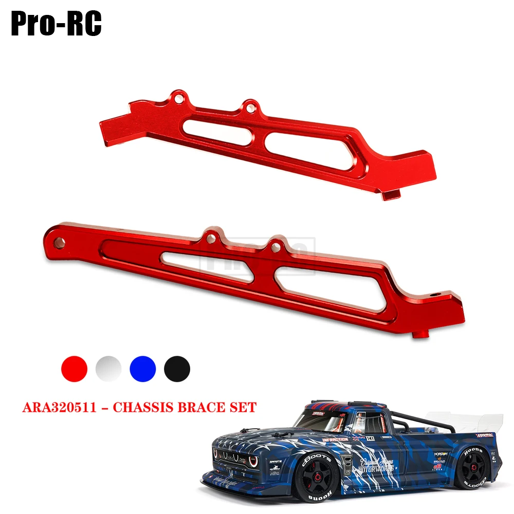 

1Set Front & Rear Chassis Brace Support Frame Set #ARA320511 Aluminum Alloy for ARRMA 1/7 FELONY LIMITLESS INFRACTION ARA109011