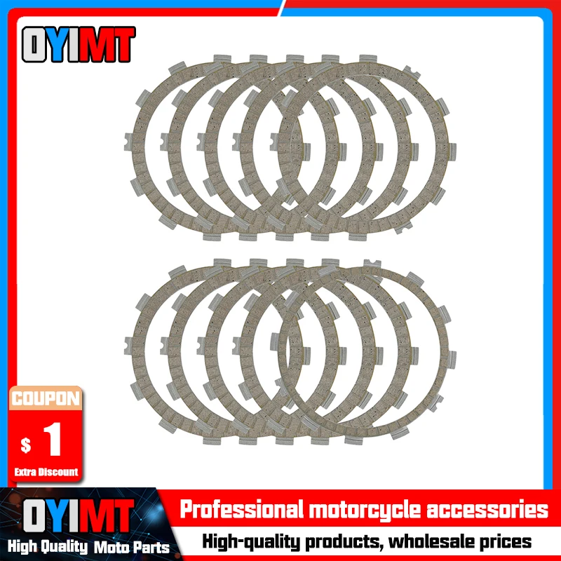 

10pcs Motorcycle Parts Paper Based Bakelite Clutch Friction Plates For Yamaha YZF-R1 YZF R1 YZF-R1M YZF R1M YZF-R1S YZF R1S