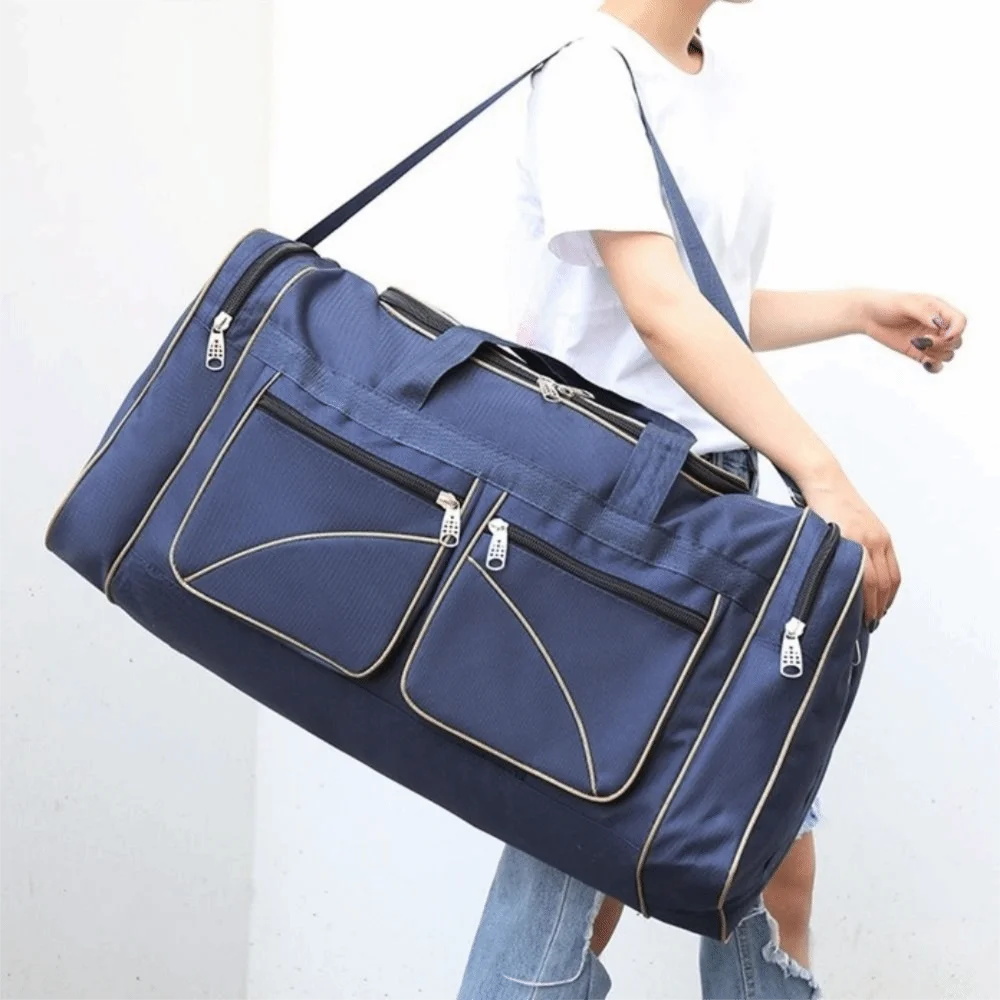 

Large Capacity Travel Duffel Bag Waterproof Durable Large Travel Bag Oxford Cloth Multi-pocket Gym Bag Long Distance Travel