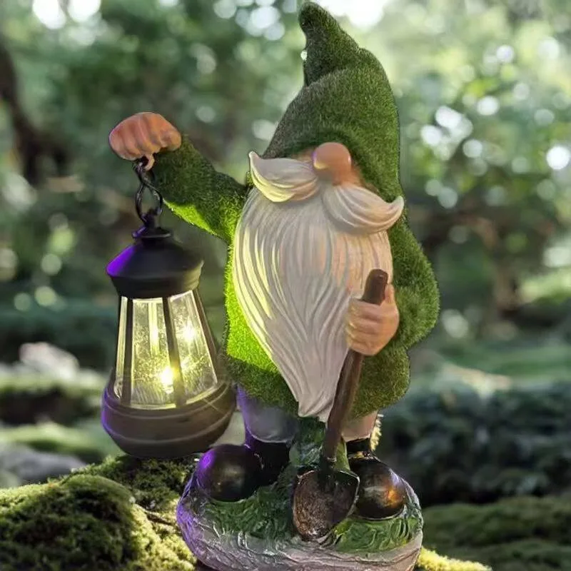 Flocking old man LED small ornament night light