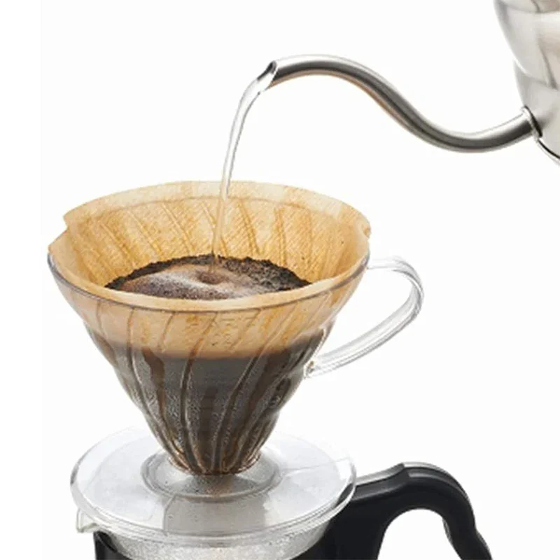 Coffee Dripper Resin Coffee Filter for Pour Over Barista Coffee Brewing V01 V02 Coffee Funnel Filter Cup 1-4Cups