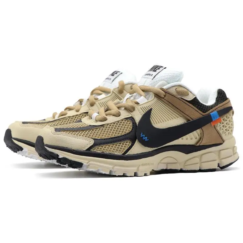 【تخصيص】حذاء الجري Nike Air Zoom Vomero 5 للجنسين منخفض الرقبة من الخلف/بني أحذية رياضية BV1358-001