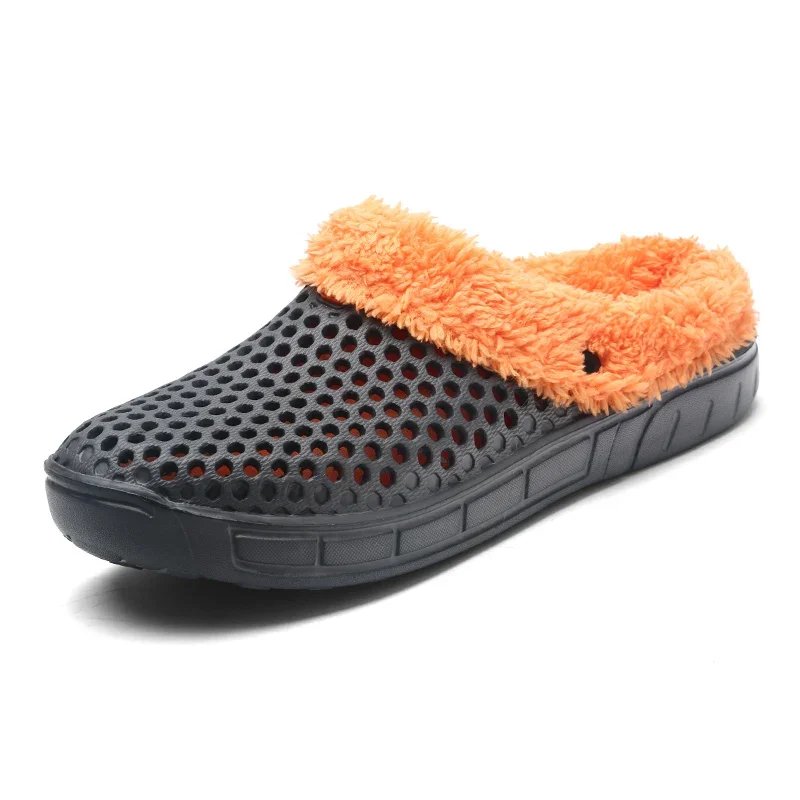 2023 Winter Warm Slippers Women Men Shoes Indoor Slides Cotton Pantoffels Casual Clogs With Fur Easy On House Floor Slippers