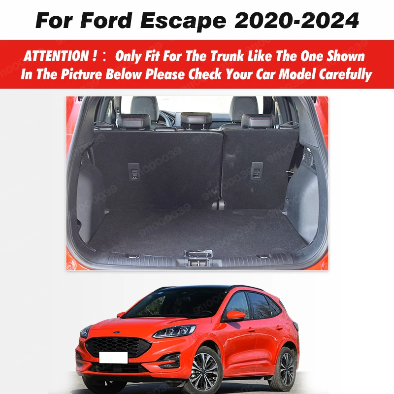 For Ford Escape 2020 2021 2022 2023 2024 Auto Full Coverage Trunk Mat Car Protective Pad Cargo Liner Interior Accessories