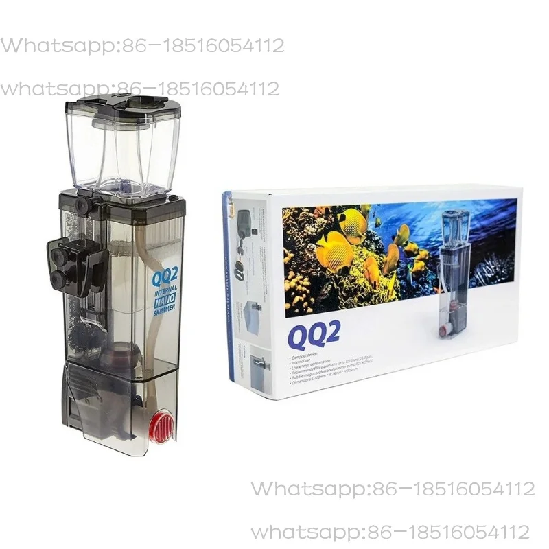 

QQ2 Internal Hang On Nano Protein Skimmer for Small Saltwater Aquarium Fish Tank Up to 25 Gallons