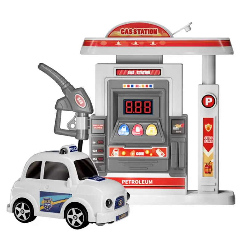 Gass Pump Toy Simulation Set Kids Gass Station Toy Simulation Gass Pump Toy Kit Automatic Toy Gass Station Kids Early Education