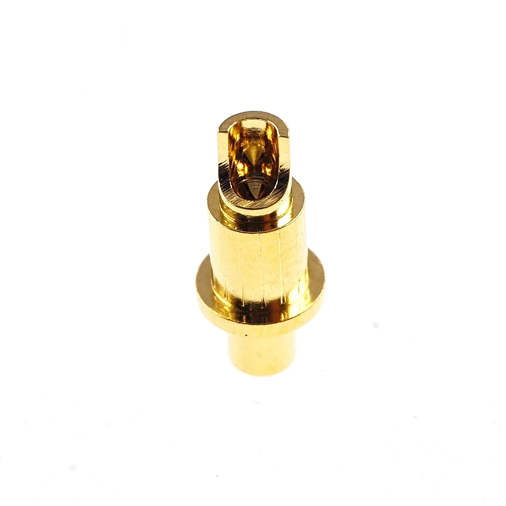 2 Pcs Gold Plated 3u Stroke 2.5mm 5.5x10.6 mm Probe 20 Amps PogoPin Low Voltage 12V M3228 20A High Current Pogo Pin Connector