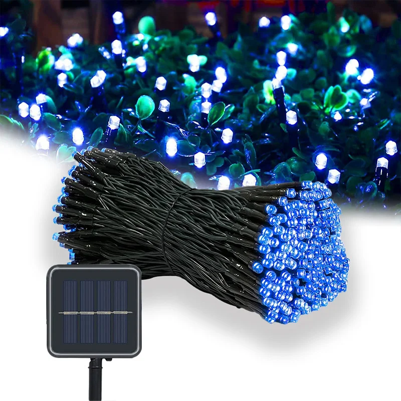 

300LED Solar String Light Fairy Outdoor Garden Waterproof Lamp 2024 Christmas Garland Xmas Holiday Party Home Decoration
