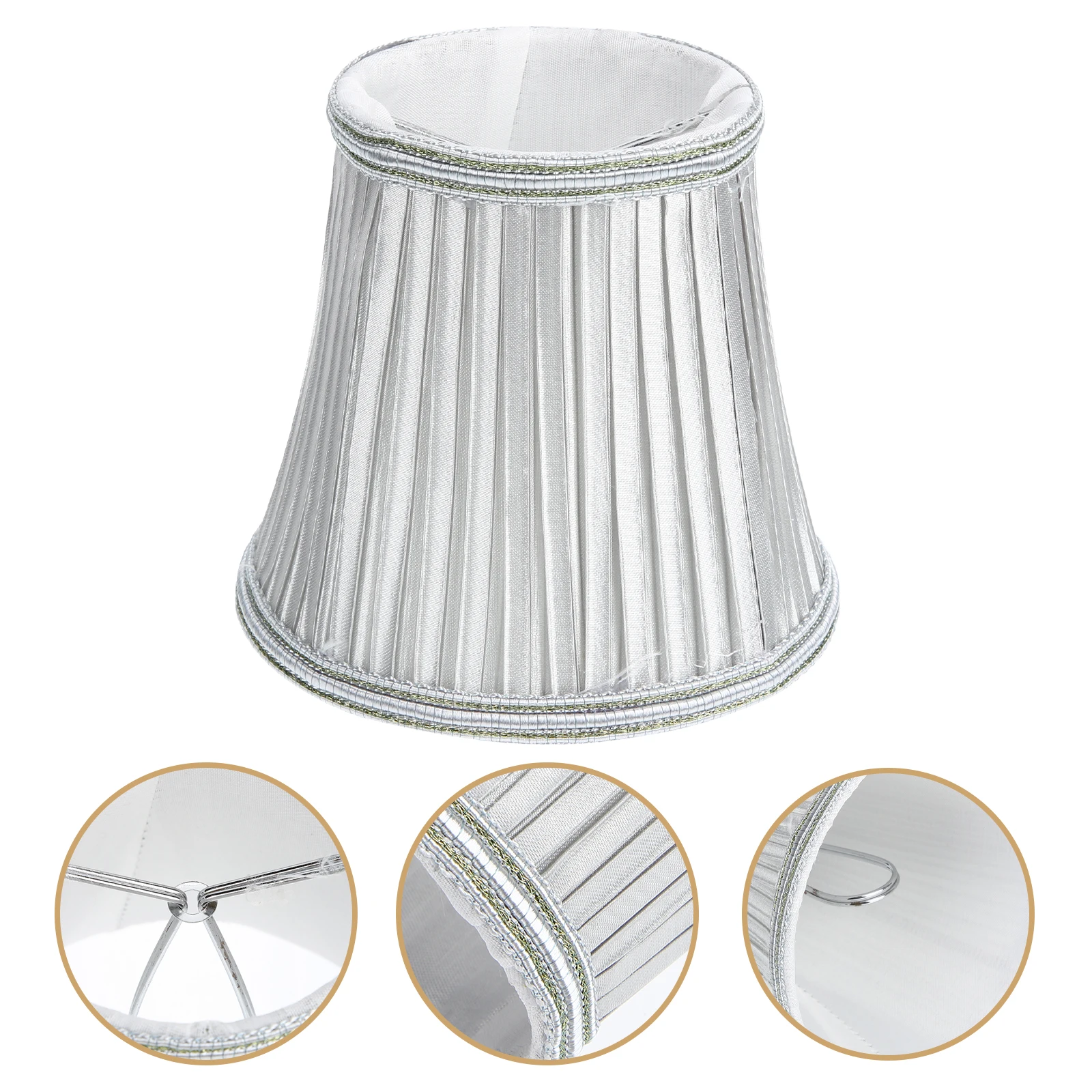 

Vintage Crystal Chandeliers Lamp Shade For Floor Table Light Cover Retro Fabric Lampshade Household Bedroom Living Room