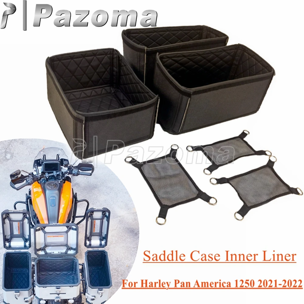 

Aluminum Rear Top Boc Side Case Inner Tail Luggage Trunk Lining bag For Harley Pan America 1250 RA1250 Special RA1250S 2021-2022