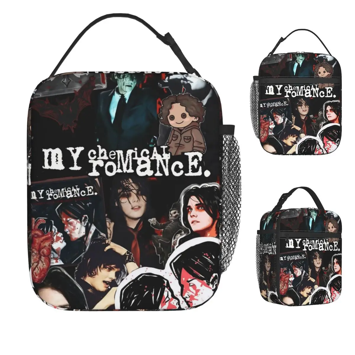 

My Chemical Romance MCR Music Band Lunch Bag For Girls Lunch Box Funny Beach Cooler Bag Portable Oxford Thermal Lunch Bags