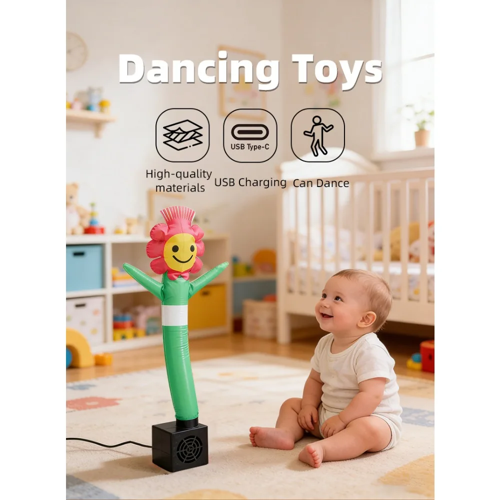 Mini desktop swinging air model; inflatable dancer,Internet celebrity funny doll;office stress relief tool,birthday gift,tumbler - view 3