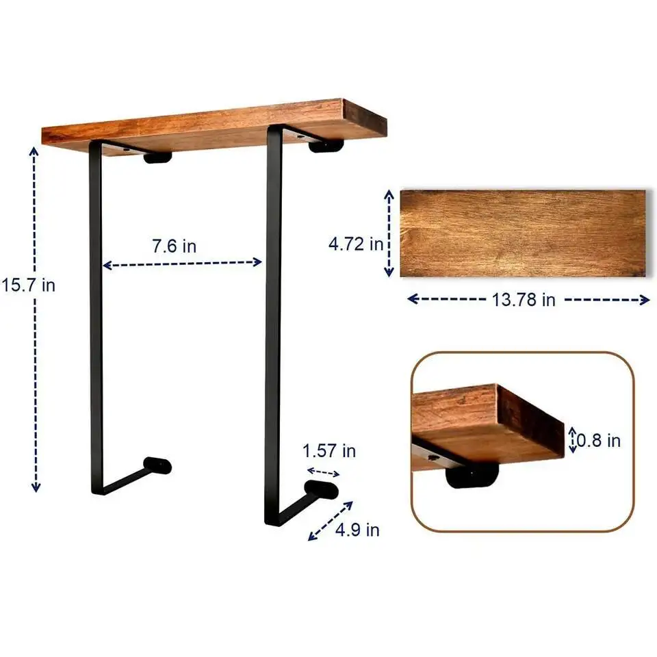 رف حمام مزدوج القطب خالٍ من اللكمات، حامل مناشف مثبت على الحائط، تصميم بسيط، منظم تخزين، ديكور الحمام #5