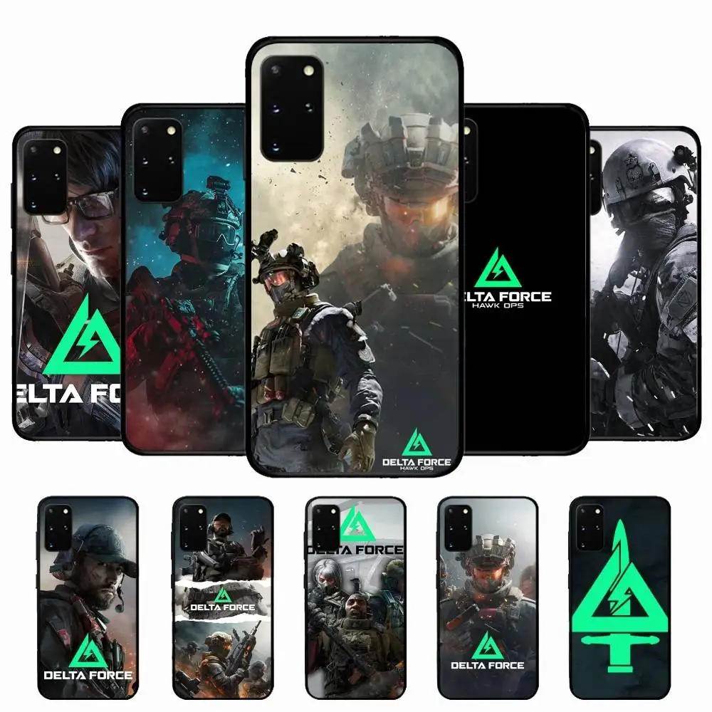 Tactical Shooter Game Delta Force Phone Case For Samsung S 24 Fe 25 Ultra Plus 20 Lite 21 30 22 23 24 22 Ultra 5G Fundas