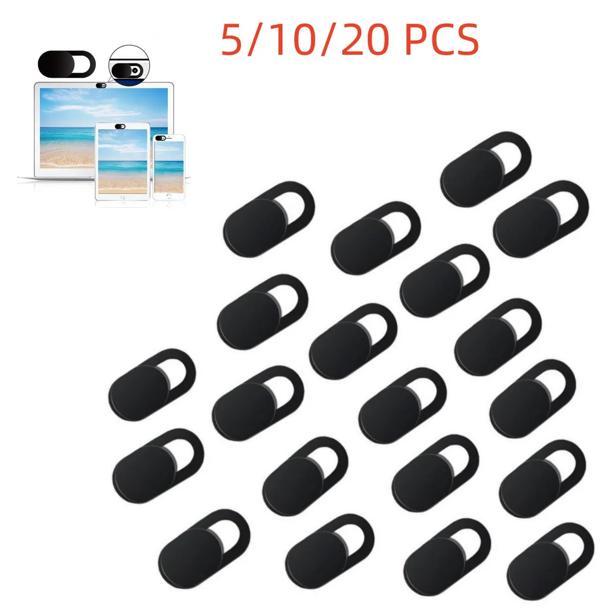 5/10/20 Pcs Webcam Cover Laptop Camera Cover Slider Phone Antispy For iPad PC Macbook Tablet lenses Privacy Sticker