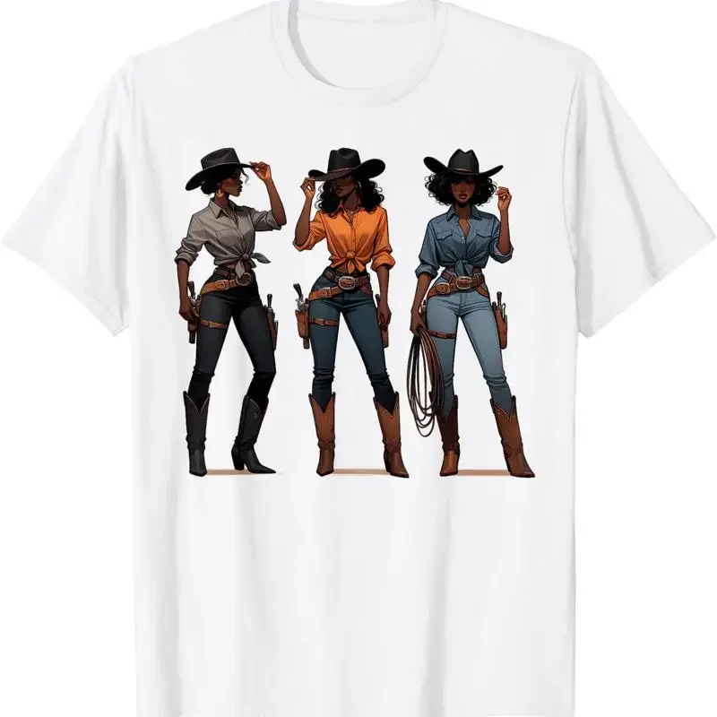 Black Cowgirl Western Rodeo Melanin History Texas T Shirt