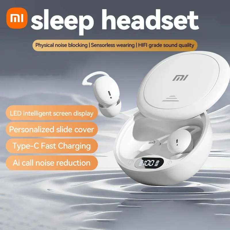 XIAOMI MIJIA M73 TWS Sleep Wireless Earbuds Bluetooth5.4 In Ear Stereo Hidden Earphones Noise Cancelling Headphones With Mic