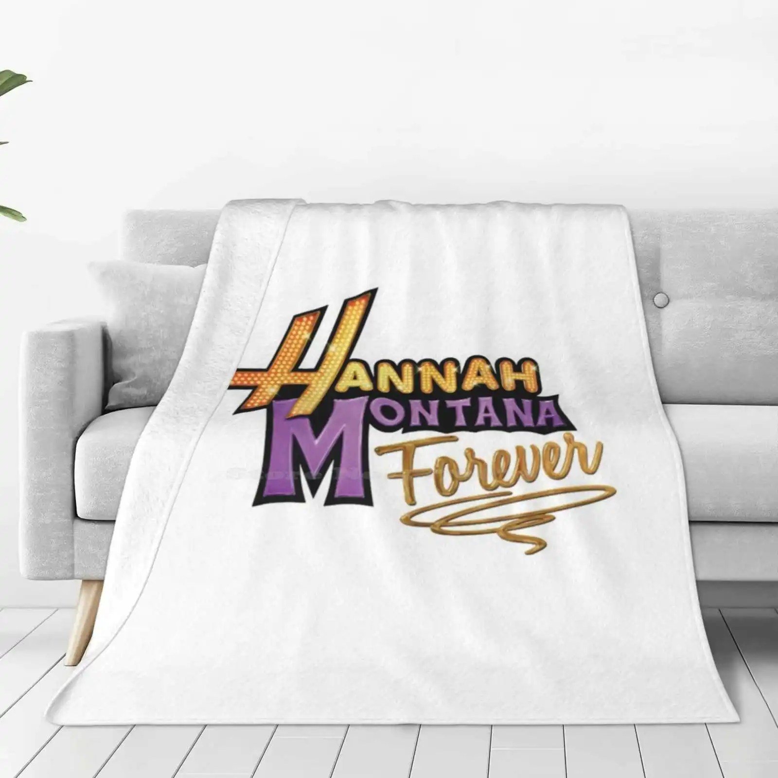 Tasarımcılar çılgın yeni varış moda eğlence sıcak pazen battaniye Hannah Montana Miley Stewart Miley Cyrus film müzikal