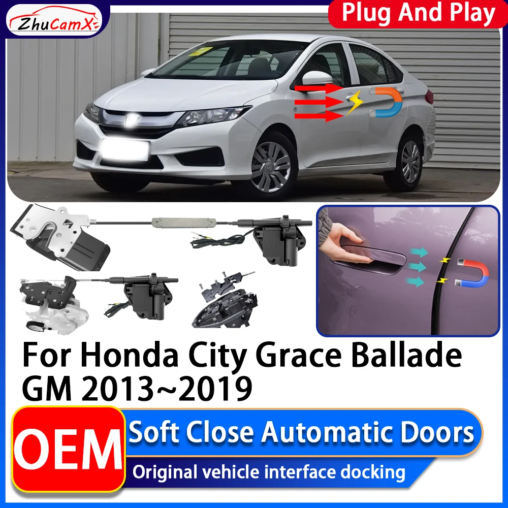 ZhuCamX OEM Electric Suction Power Soft Close Car Door Automatic Door Closing System For Honda City Grace Ballade GM 2013~2019