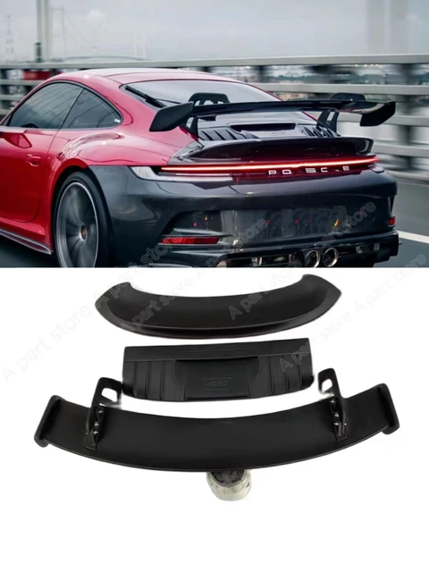 GT3 RS Style Carbon Fiber Rear Trunk High Tail Rear Spoiler GT Wing For  Porsche 911 992 Carrera GT3 2019-2023 Car Body Kit