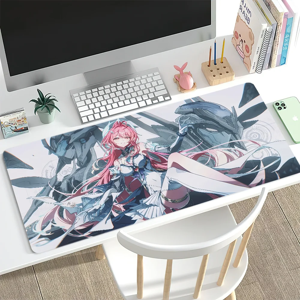 W-wuthering game Waves A-aemeath Mouse Pad Desk Mat Large Non-slip Anti-fray Keyboard Ergonomic Office Rubber PC Home Custom
