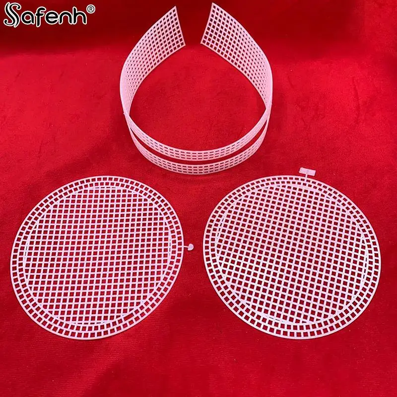 1pc Round 4mm Plastic Knitting Weaving Plastic Mesh Sheet DIY Sewing Woven Bag Accessories Purse Making Supplies Crochet Project