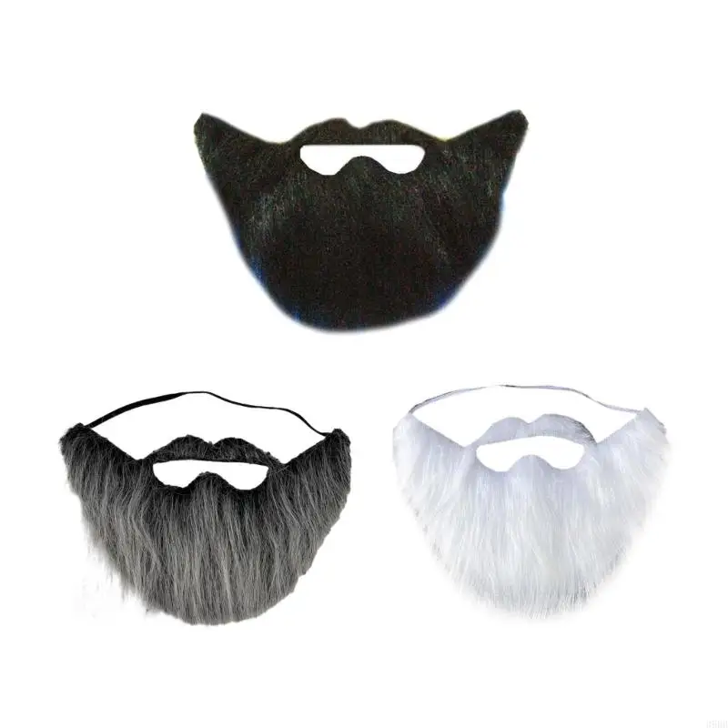 

652F DIY Fancy Dress Fake Beard Long Fluff Beards Cosplays Costume Props Halloween Beard Mustache Christmas Party Supplies