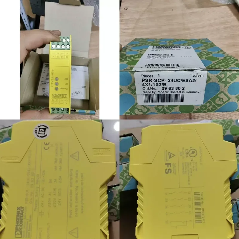 Phoenix Safety Relay 2963802 PSR-SCP-24UC/ESA2/4X1/1X2/B