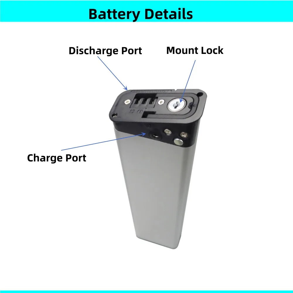 20 16 Inch Folding Ebike Battery 36V 7.8Ah 8Ah 8.7Ah 8.8Ah 10Ah 10.4Ah 12.8Ah 14Ah for Vivi 20 20