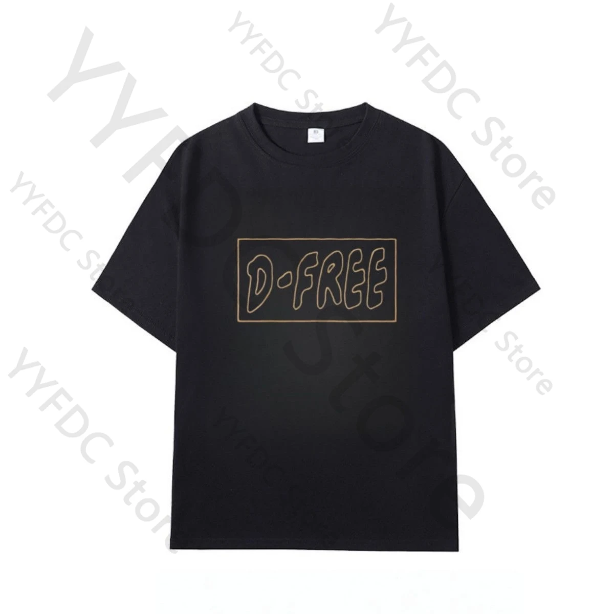 Jung Yong Hwa Dfree Tシャツ Kpopファッション D-FREEコンサート 同一文字プリントTシャツ メンズ レディース 夏 コットン 半袖Tシャツ トップス