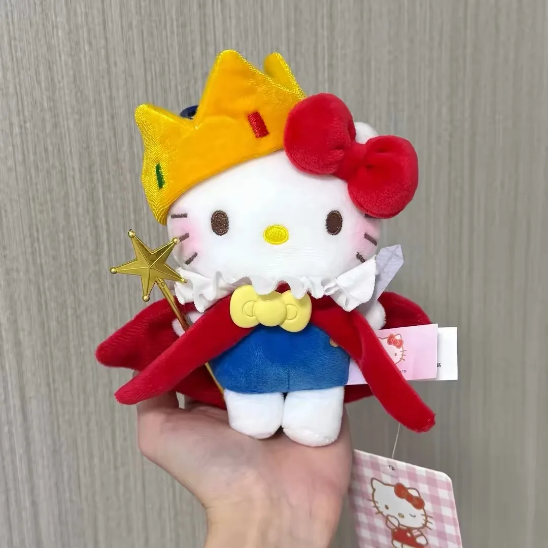 

Милый плюшевый брелок Sanrio Hello Kitty «Королевский рыцарь», подвеска для сумки, мультяшный аниме-стиль, кавайный, мягкий, очаровательный, лимитированный подарок на день рождения