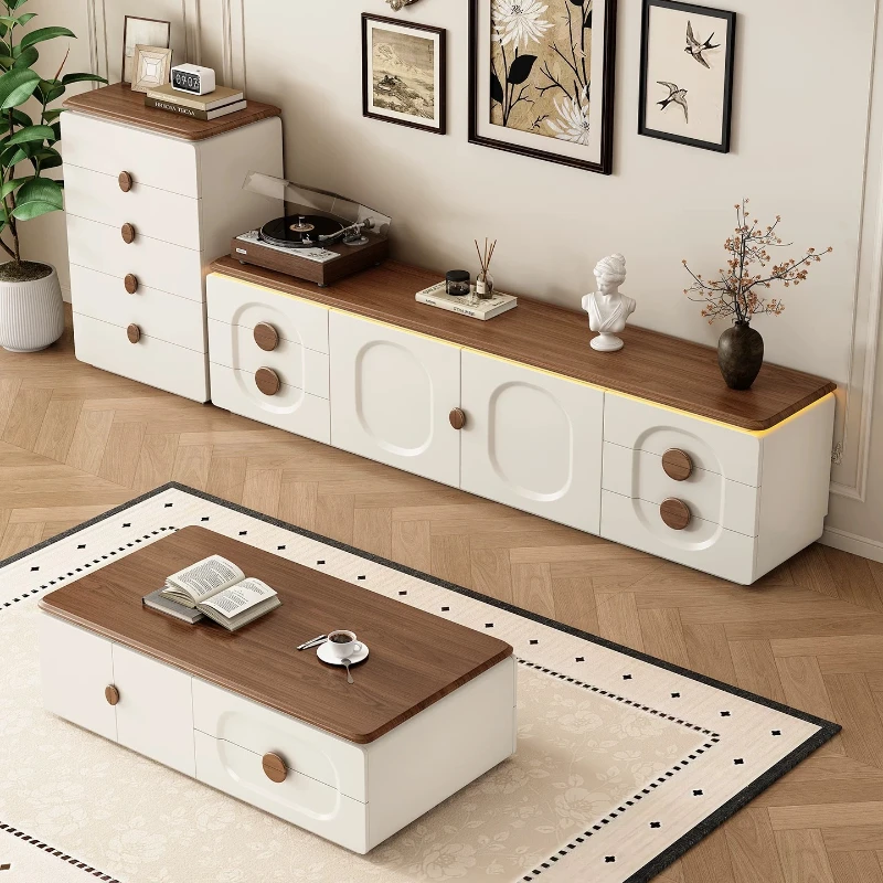 Minimalist Wood Tv Stands Living Room Modern Mid Century Luxury Tv Stands Designer Storage Suporte Para Tv Trendy Furniture