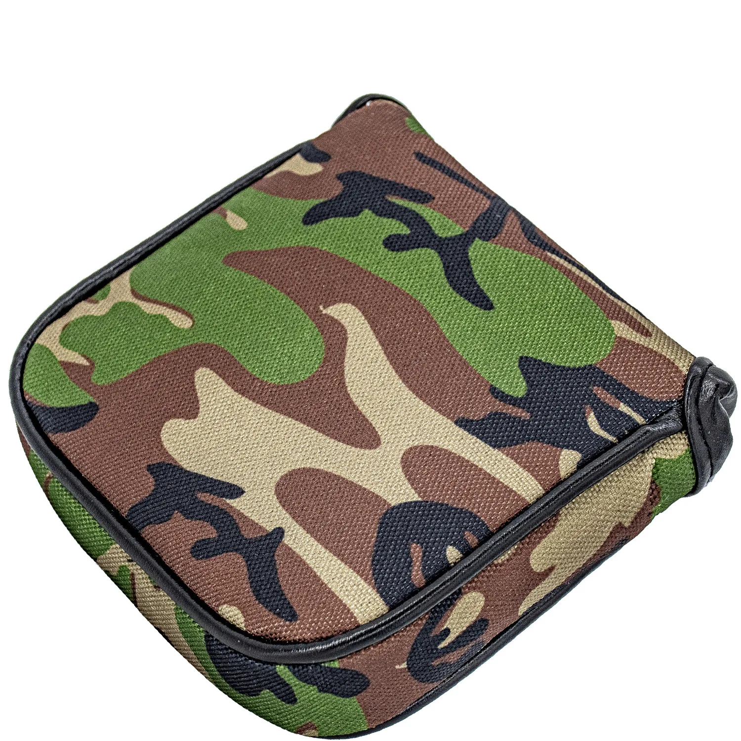 Golf Mallet Putter Head Cover Square Semicircle Camouflage Print Water Proof Pu Leather Thickened Plush with Magnetic Closure
