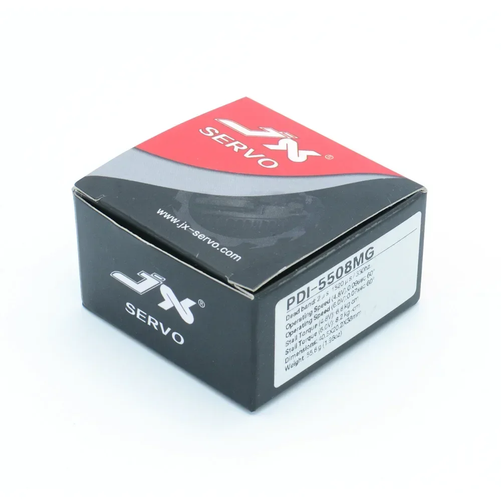JX Servo PDI-5508MG 8kg à Couple ÉWeren Métal Numérique Sans Noyau Standard Servo pour Hélicoptère RC Voiture Camion Bumosquito Robot Bras Bateau