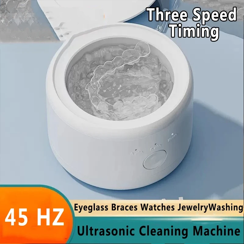 

Ultrasonic Cleaning Machine Eyeglass Washing Machine Household Braces Watches Jewelry Three Speed Timing Cleaning Machine