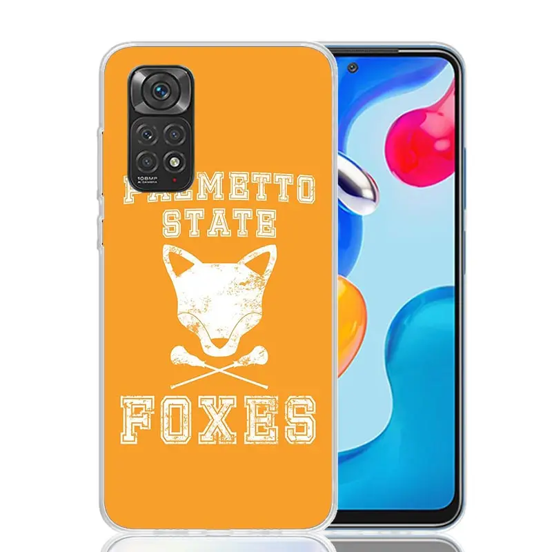 Andreil All For The Game Palmetto State Foxes Phone Case For Xiaomi Redmi Note 13 12S 12 11S 11T 11E Pro Plus 10S 10 9S 9 8T 8 7