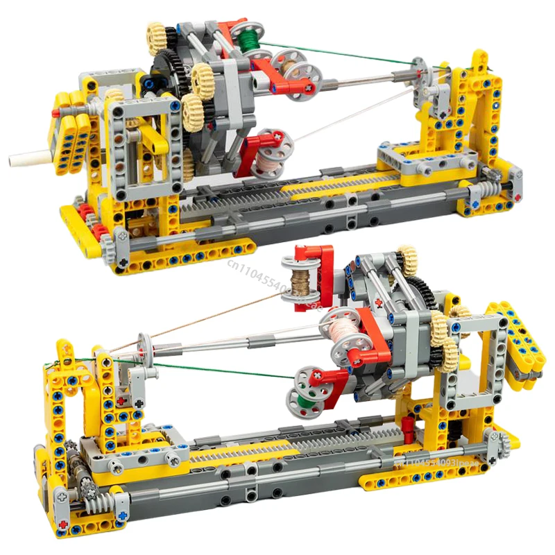 MOC Manual Braiding Machine Building Blocks Model Woven Machine DIY Handmade colored rope Bricks Kit Kids Toys Christmas Gifts